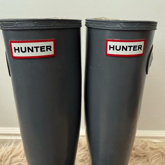 Womens Rain Boots Original Gloss Grey sz 7 - Picture 3 of 4